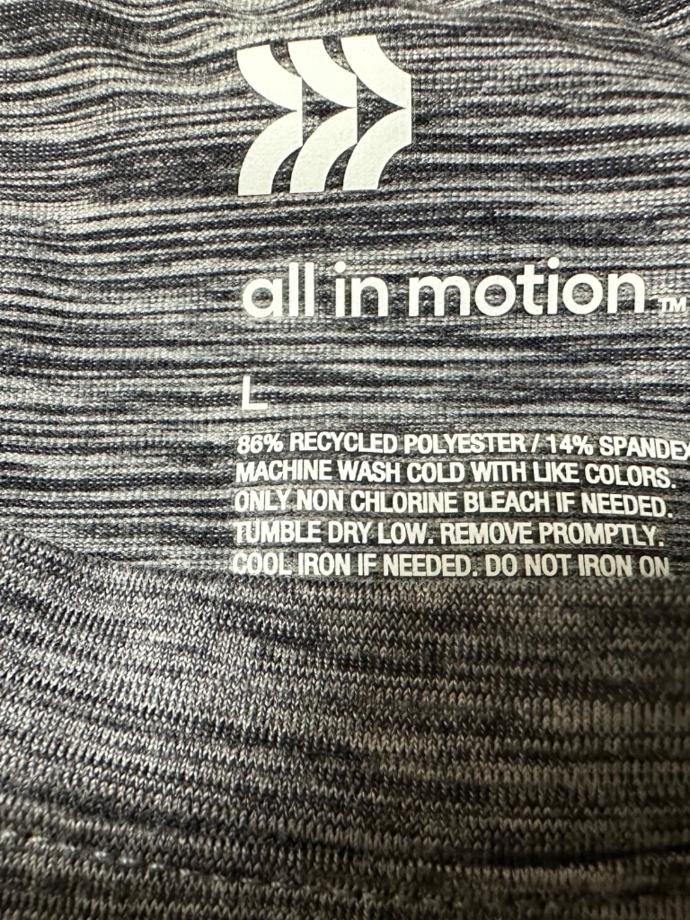 All In Motion Men's Athletic T-Shirt Grey Size Large - Picture 4 of 7